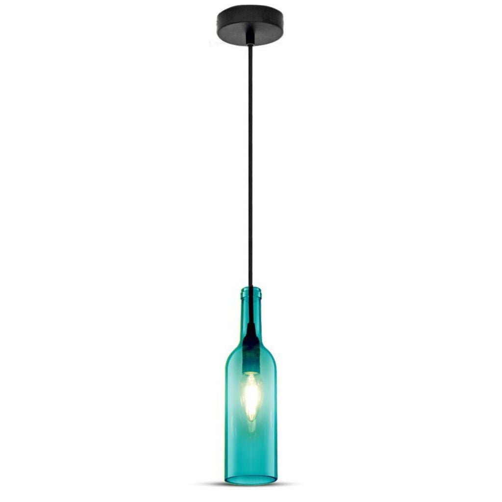 V-TAC Lampadario LED a Bottiglia in Vetro con Portalampada E14 V-TAC Lampadario LED a Bottiglia in Vetro con Portalampada E14